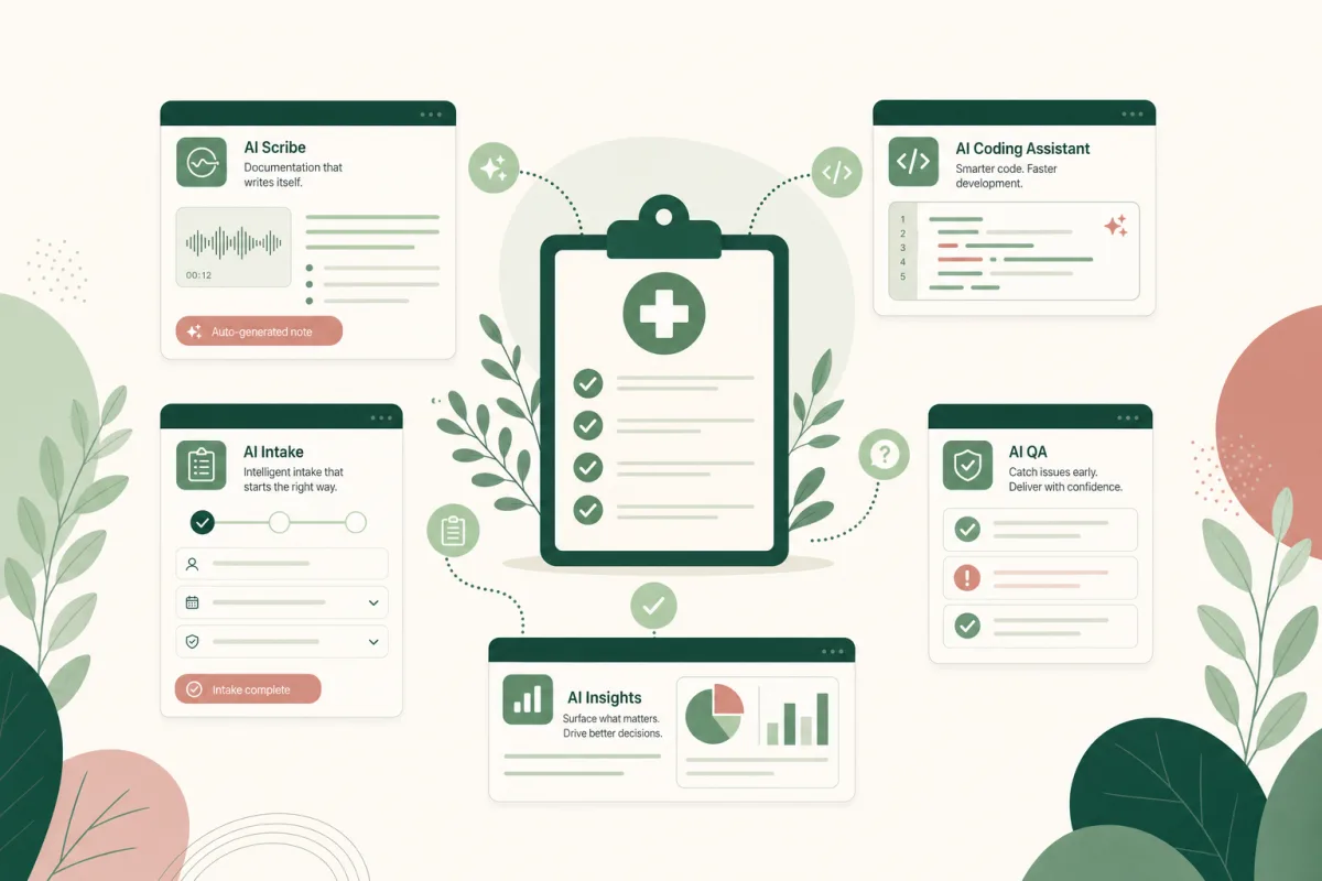 Best AI tools for healthcare documentation in 2026 — top platforms for clinical note generation, ICD-10 coding, OASIS QA, and admissions automation compared.