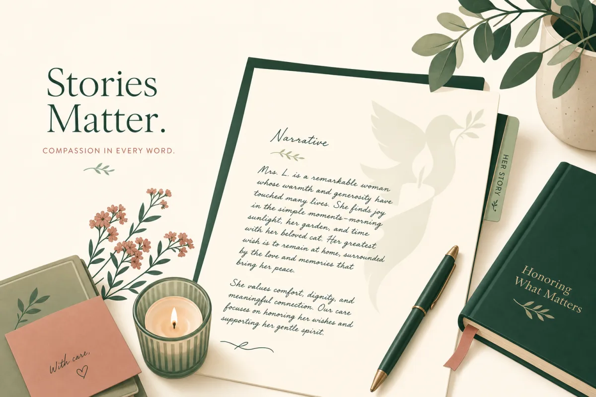 Hospice documentation best practices, IDG notes, recertification narratives, GIP support, and CMS-compliant documentation for hospice agencies.